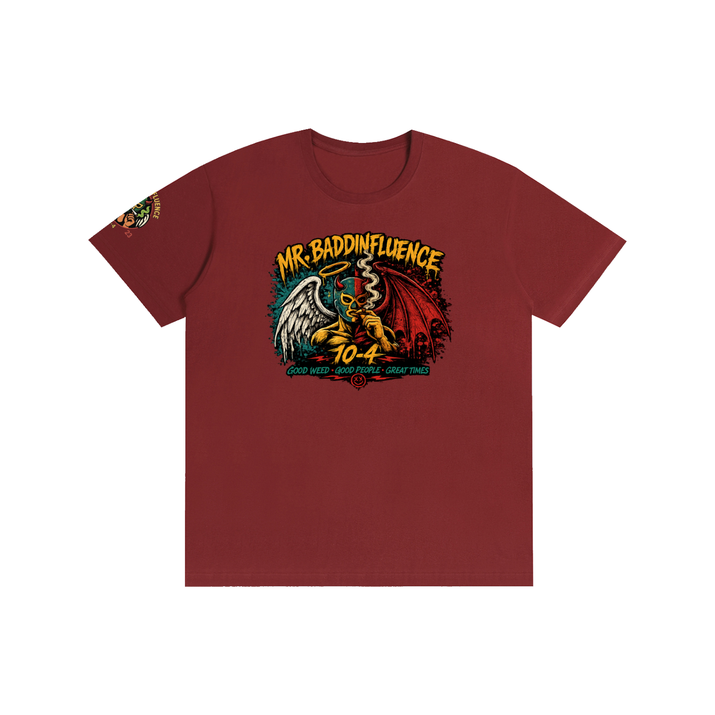 Angel and Demon BaddInfluence T Shirt
