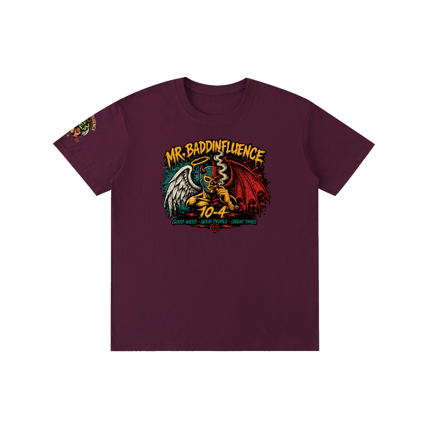 Angel and Demon BaddInfluence T Shirt